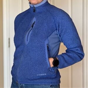 Patagonia jacket, Womens small, fleece, Polartec, blue